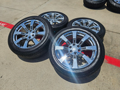 22" GMC Yukon Sierra DENALI OEM 5409 wheels rims tires SET CHROME