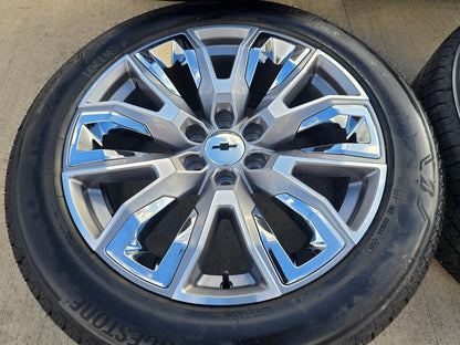 22" GMC Yukon Chevy Tahoe Escalade OEM chrome 95513 14134 wheels rims tires NEW