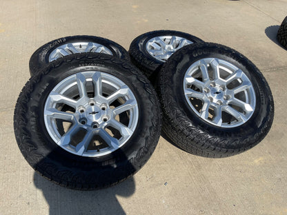 18" Chevy Silverado Suburban Tahoe OEM 14091 wheels rims GMC SET GOODYEAR A/T