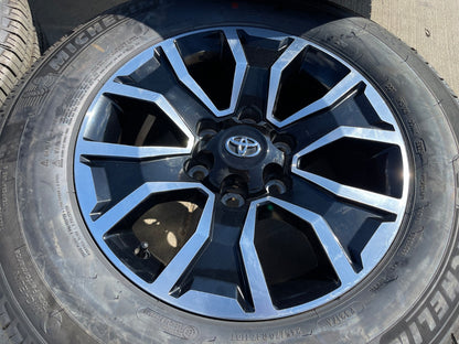 17" Toyota Tacoma 4Runner OEM 75259 wheels rims black TRD FJ SET MICHELIN NEW