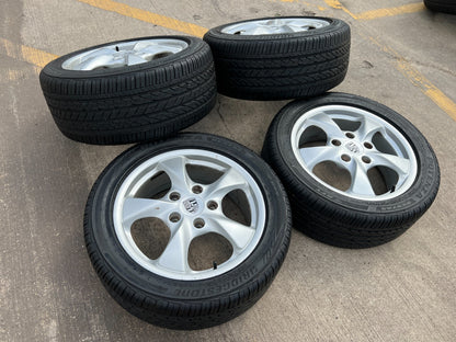 17" Porsche Boxster OEM wheels rims 67258 67259 tires DISCOUNTED
