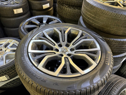 22" Dodge Ram 1500 OEM TUNGSTEN LIMITED Laramie wheels rims SET PIRELLI NEW