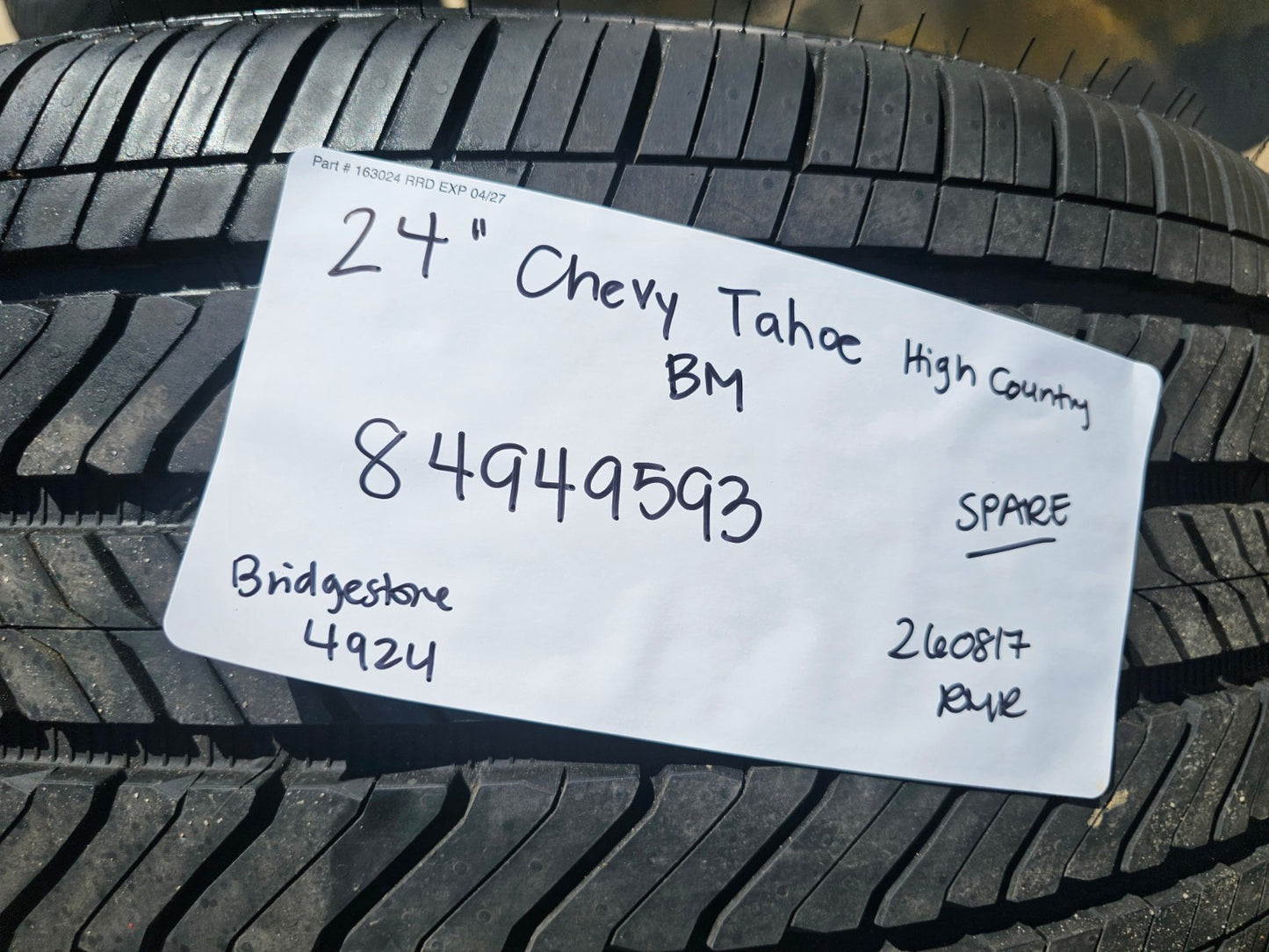 24" Chevy Tahoe Suburban Silverado OEM High Country wheel rim NEW