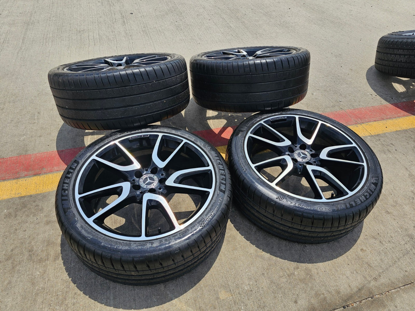 20" Mercedes E43 E53 E400 AMG S580 S65 S63 OEM 85543 85544 wheels rims