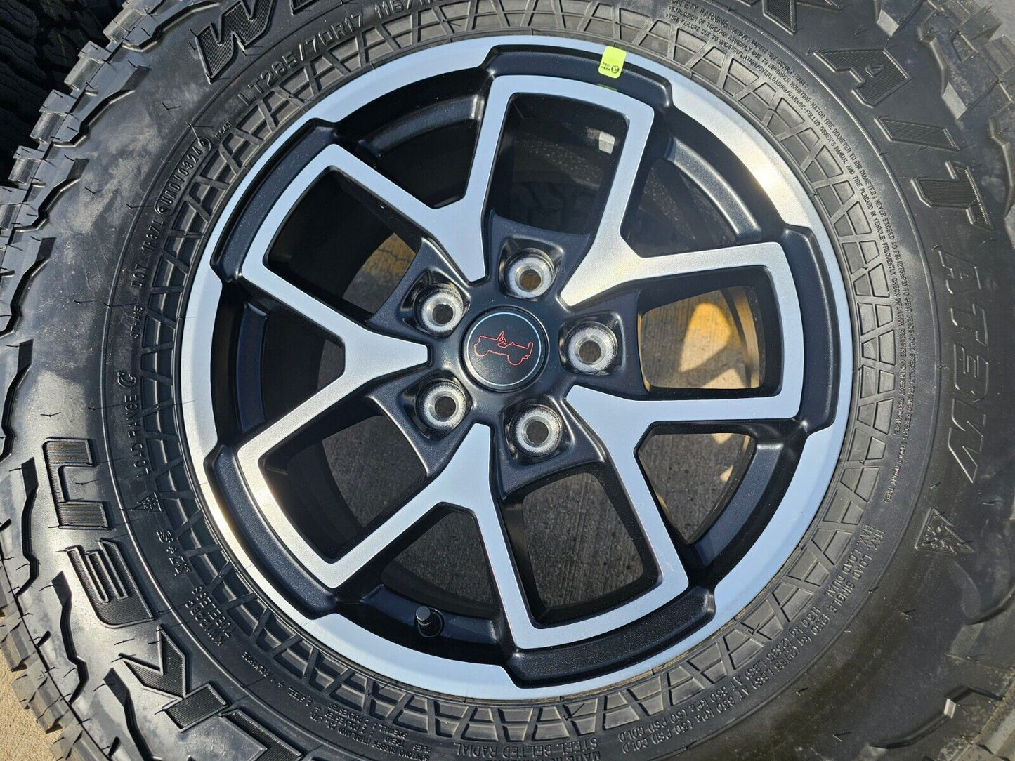17" Jeep Wrangler Rubicon OEM wheels rims Gladiator 2024 2025 NEW