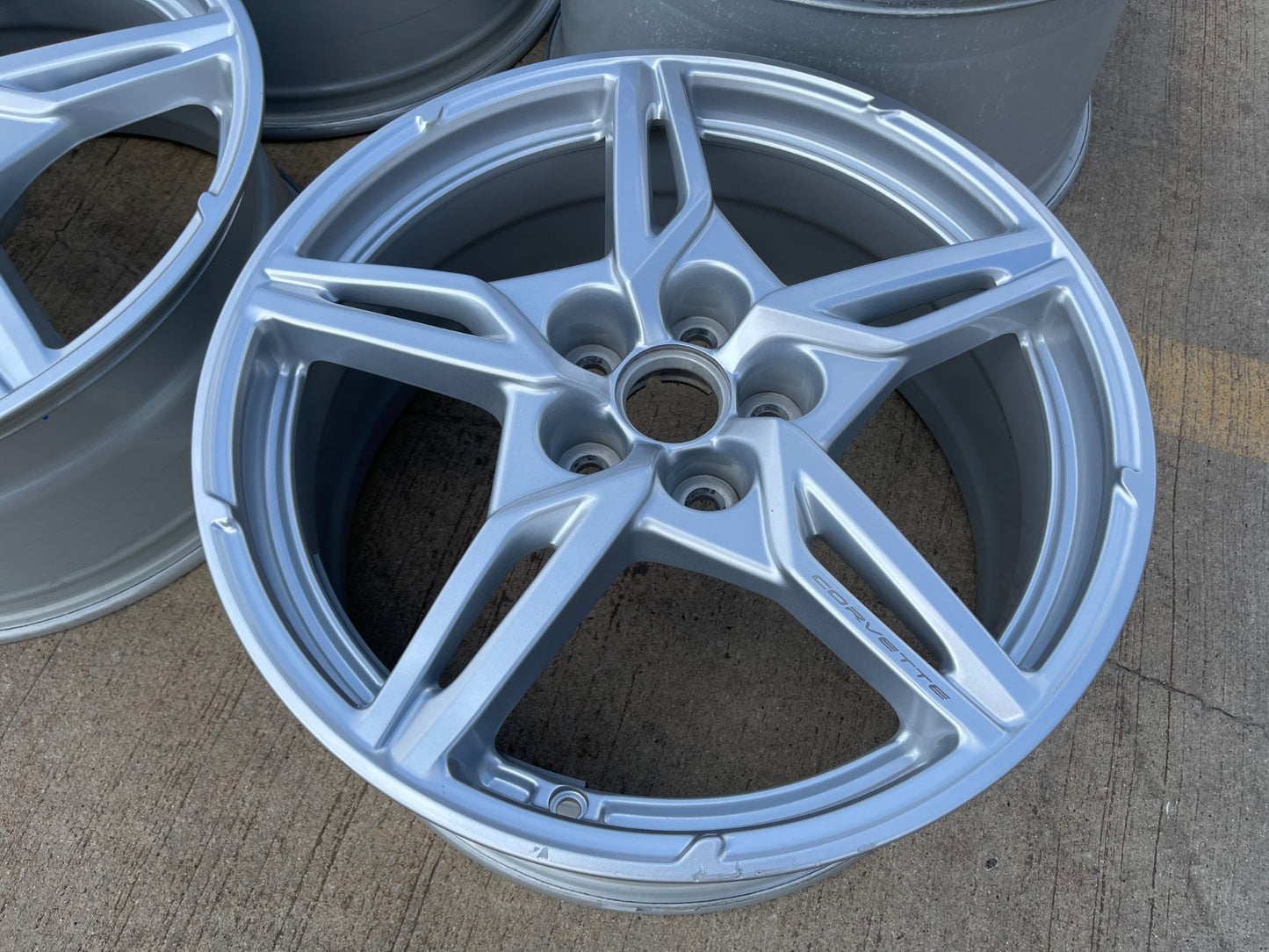 19" + 20" Chevy Corvette C8 OEM wheels rims 14007 14008 2023 2024 2025 2026
