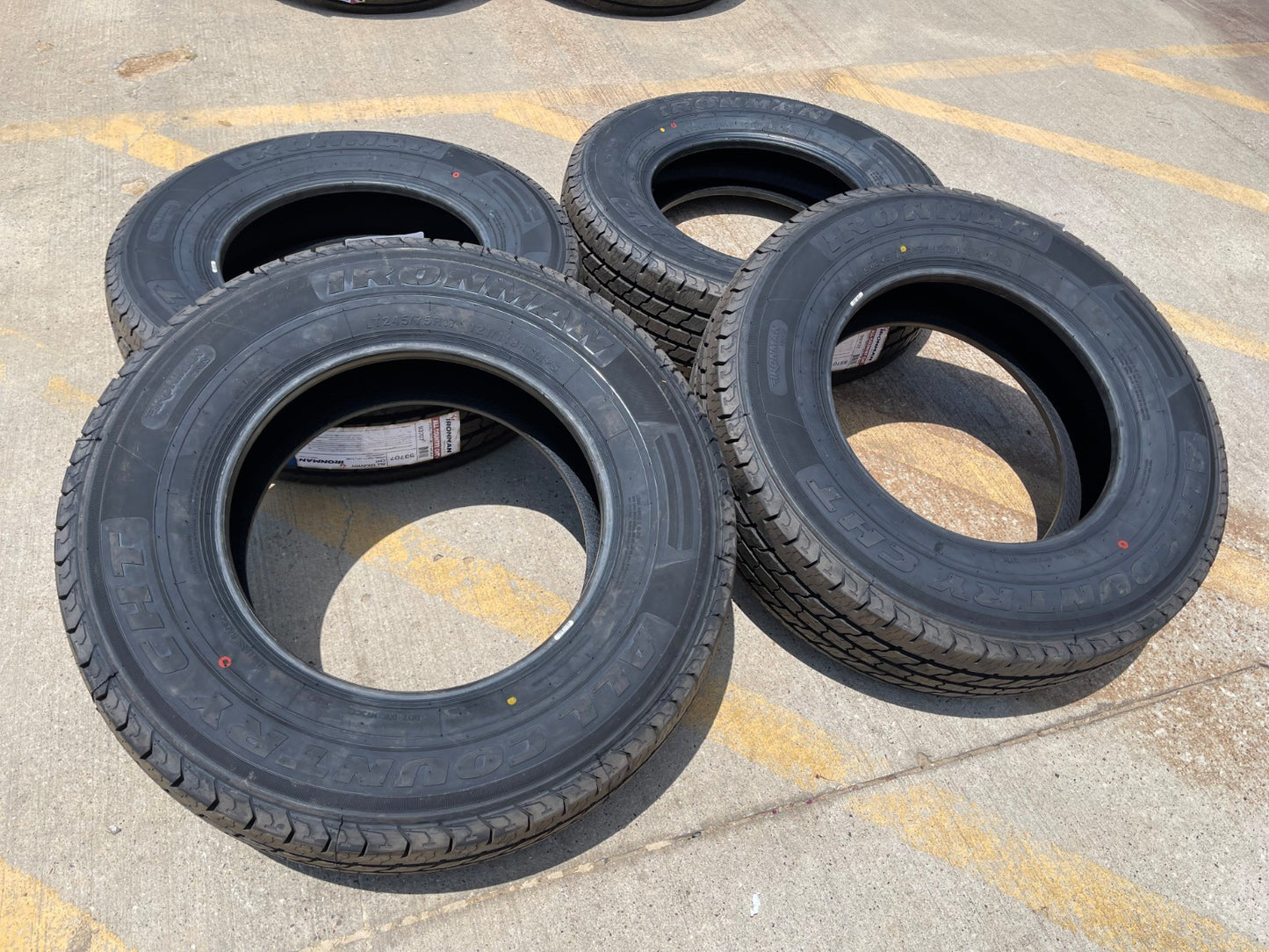 (4) 245/75/17 Ironman All Country CHT tires 245/75/17 M+S LT 10 ply LRE NEW