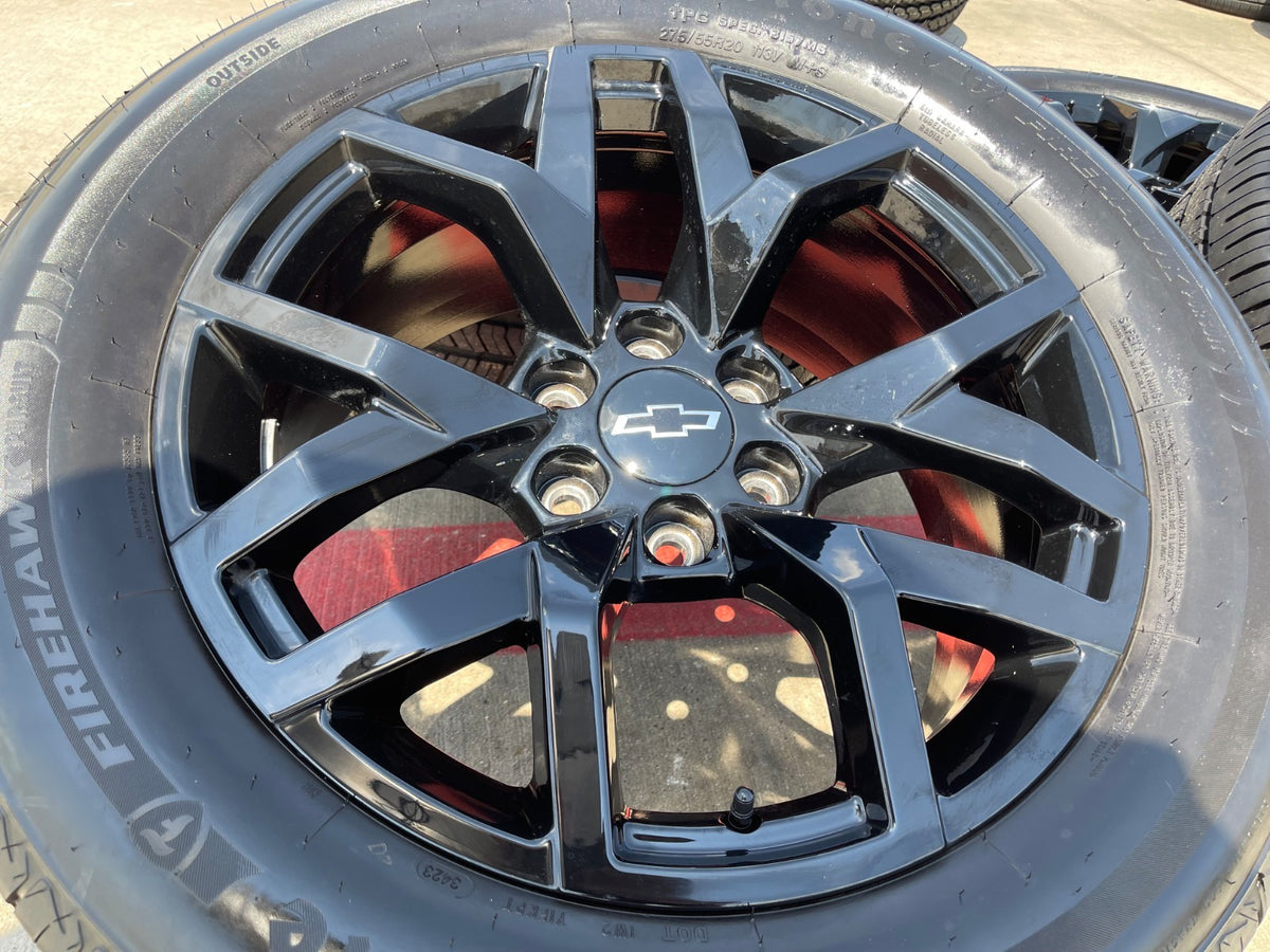20" Chevy Tahoe PPV Silverado 1500 OEM 14076 wheels rims FIRESTONE FIREHWAWK SET