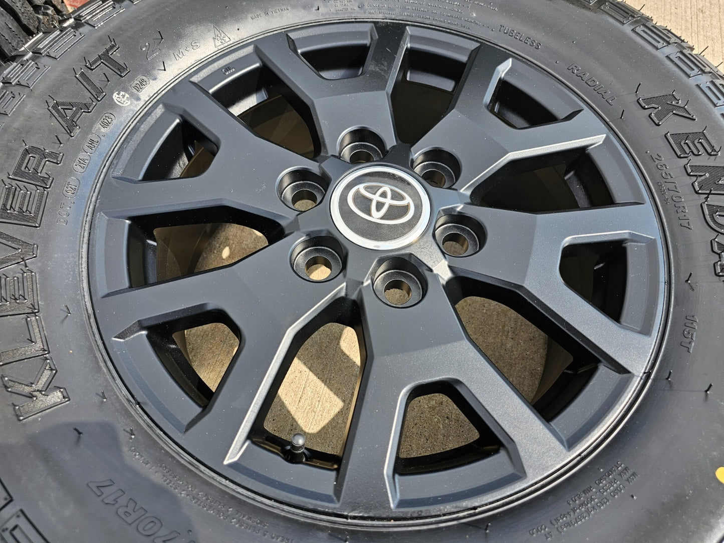 17" Toyota Tacoma 4Runner TRD Matte Black OEM 42611 wheels rims 2025 2026 NEW