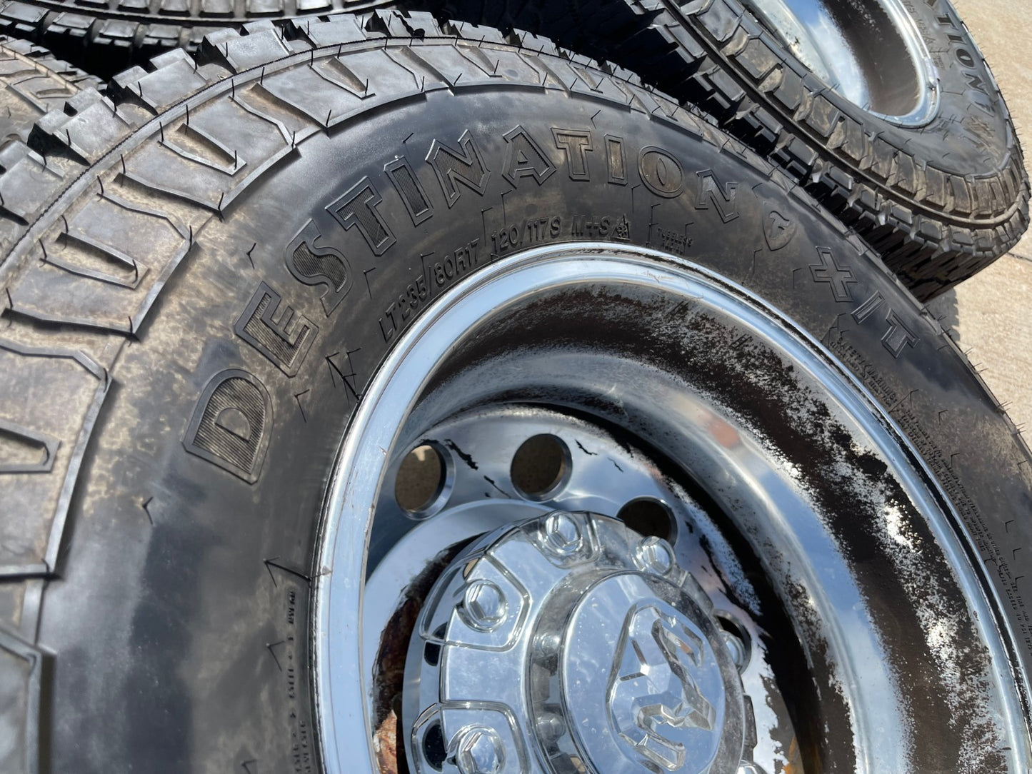 17" Dodge Ram 3500 Dually Laramie 8x200 wheels rims 2701 2702 OEM FIRESTONE