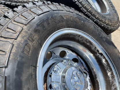 17" Dodge Ram 3500 Dually Laramie 8x200 wheels rims 2701 2702 OEM FIRESTONE