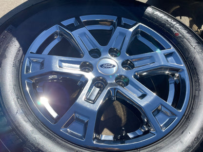 18" Ford F-150 Expedition OEM 10343 chrome rims wheels 2024 2025 2026 MICHELIN