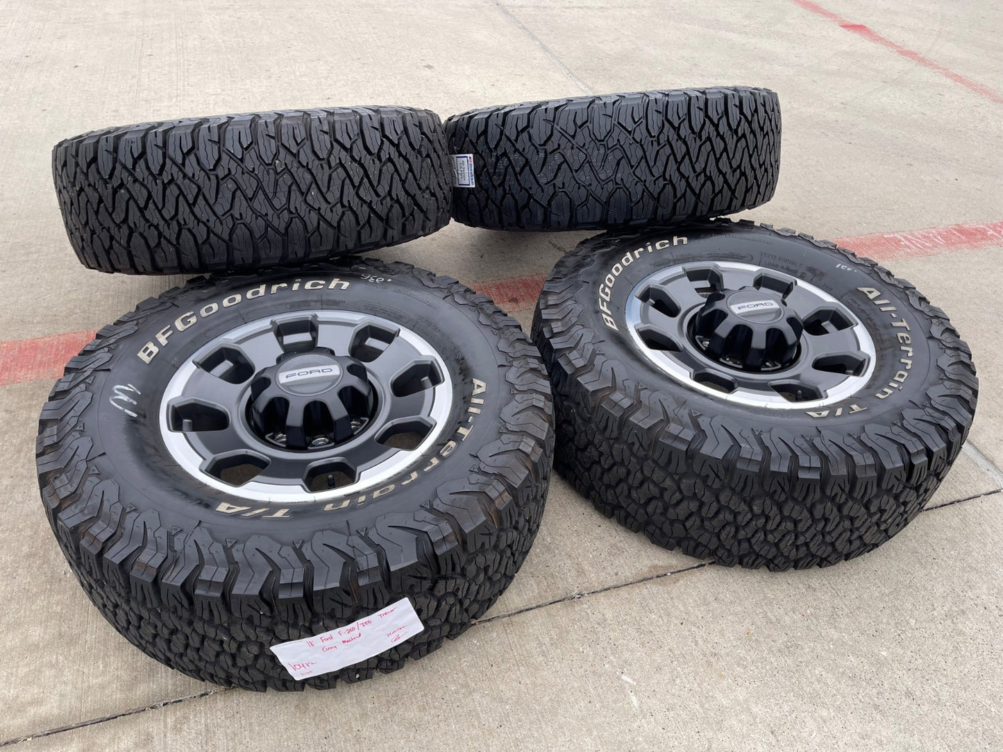 18" Ford F-250 F-350 OEM TREMOR rims wheels 10482 BFG KO2 KO3 A/T 35"