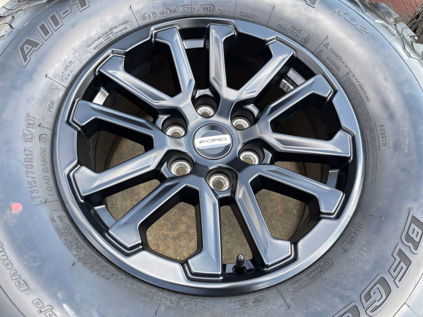 17" Ford F-150 Raptor OEM 10611 rims wheels Bronco SET 2026 2027 BFG 35" NEW
