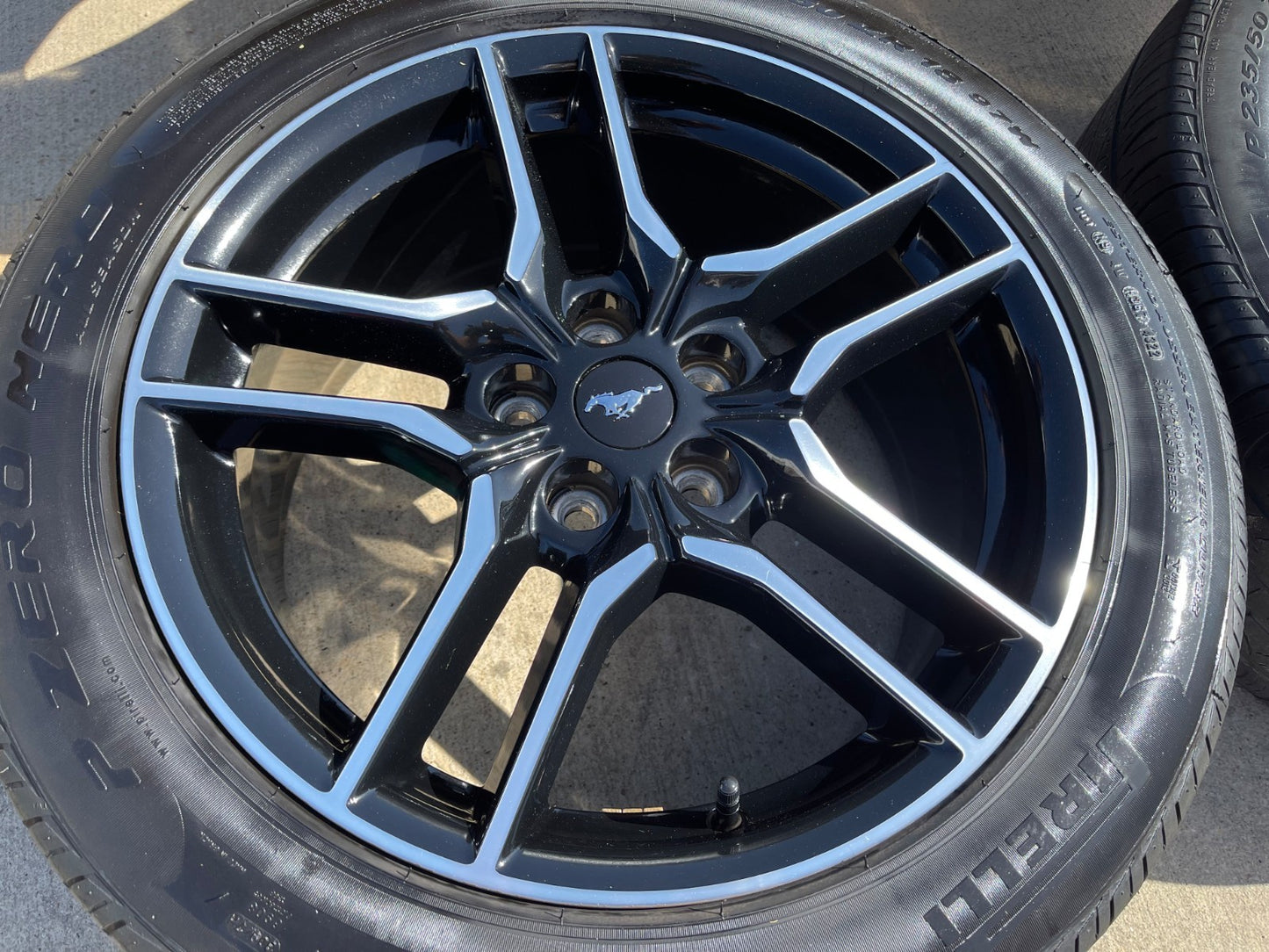 18" Ford Mustang GT OEM 10157 BLACK wheels rims SET 2021 2022 2023 2025 2026