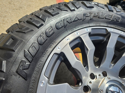 20x10 20" FUEL D693 Blitz Ford F-250 F-350 rims wheels tires 8x170 -18 NITRO 37"