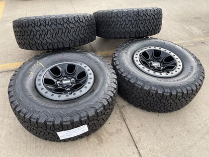 17" Ford F-150 Raptor OEM BEADLOCK rims wheels 10459 95210 BFG KO2 35" tires NEW