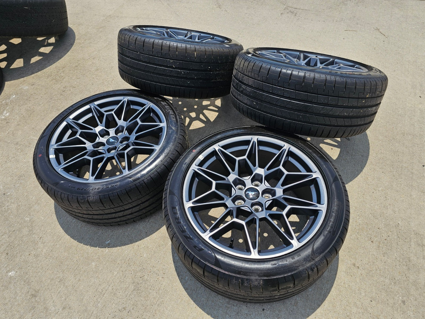 19" Ford Mustang GT Performance Track Pack OEM wheels rims 2025 2026 TPMS NEW