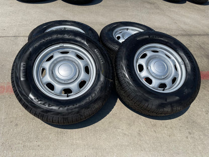 17" Ford F-150 OEM rims wheels 3857 steel 2025 2026 PIRELLI A/T NEW SMOKIN DEAL