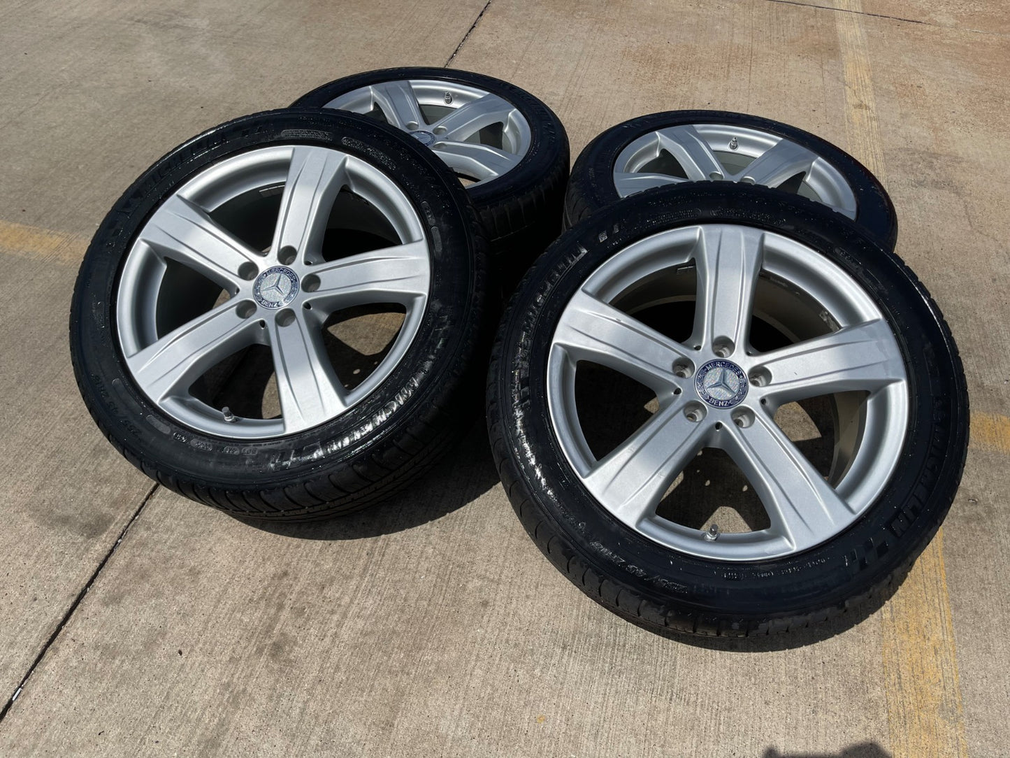 18" Mercedes OEM 85121 wheels rims tires S C E CLASS