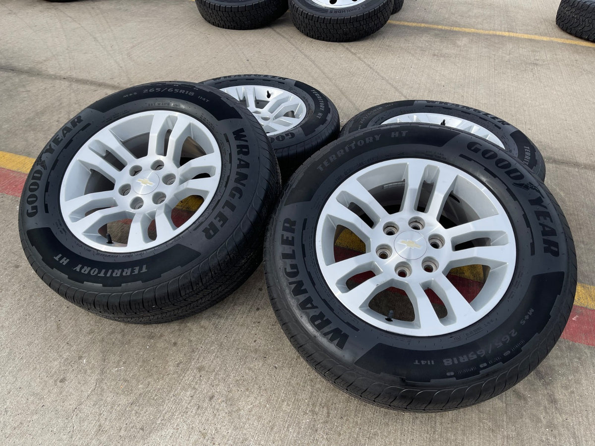 18" Chevy Silverado Suburban Tahoe OEM 5646 wheels rims Yukon Sierra GOODYEAR