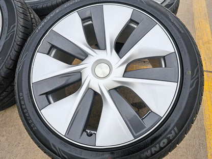 19" Tesla Model Y OEM wheels rims 190256 tires 3 2020 2021 2022 2023 2024 2025