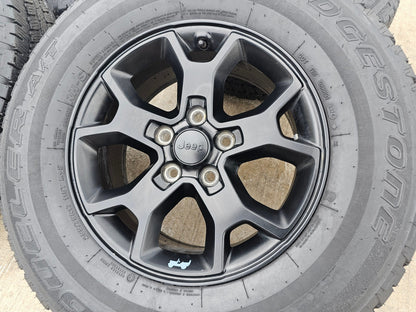 17" Jeep Wrangler Rubicon OEM 9218 wheels rims Gladiator tires SET DUELER A/T