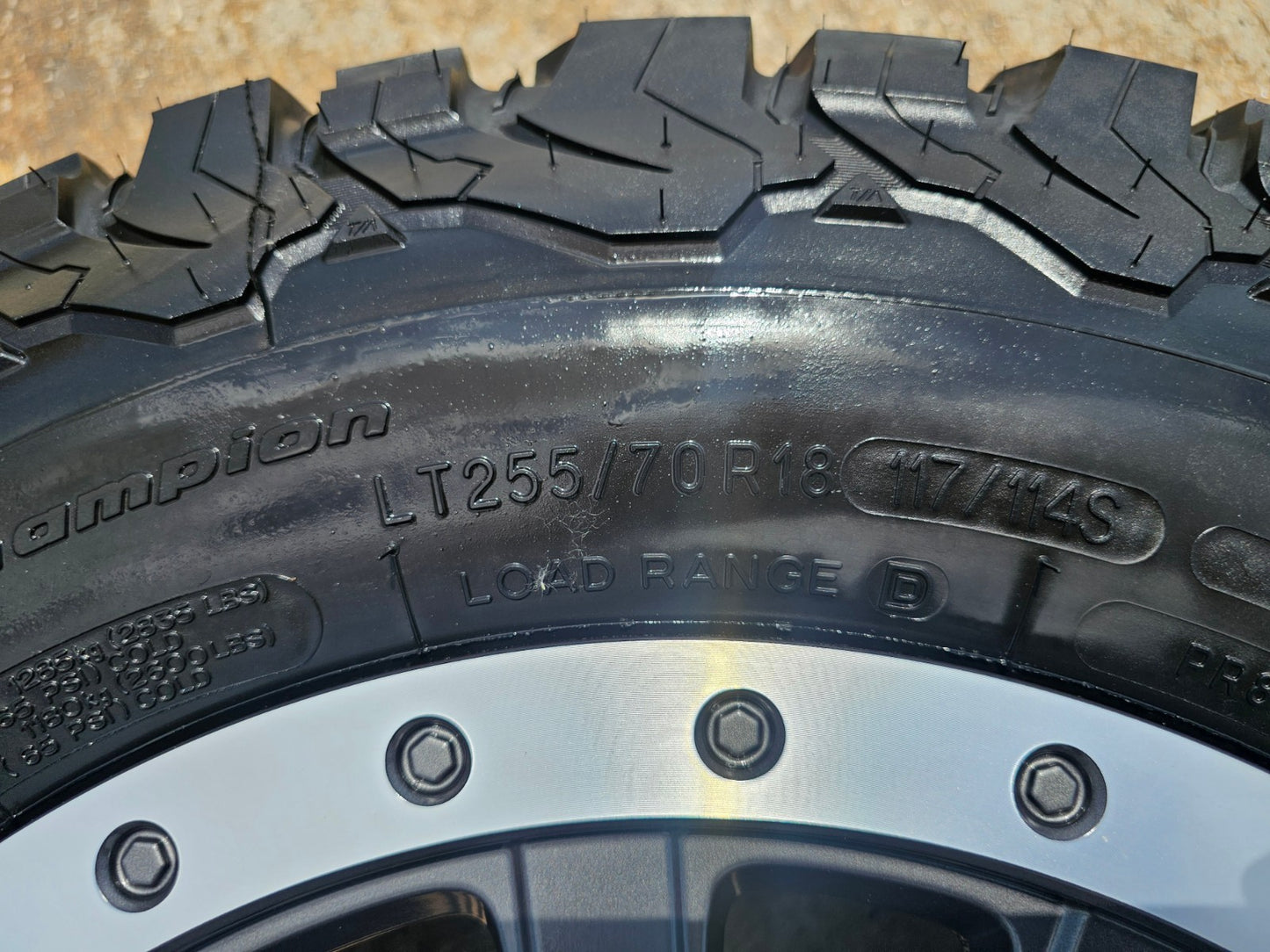 NEW 18" INEOS Grenadier OEM (1) wheel rim tire BFG KO2 A/T FITS 2022-2027
