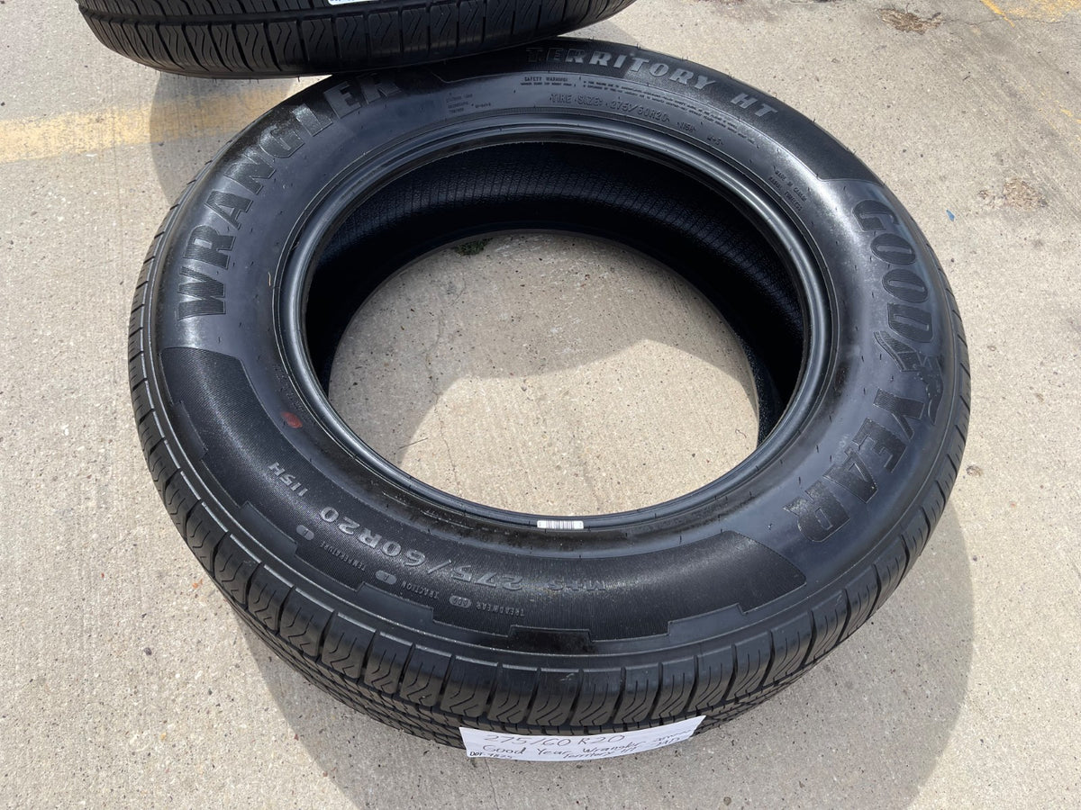 275/60/20 Goodyear Wrangler Territory H/T tire 275/60R20 LR 115H TAKE OFFS NEW