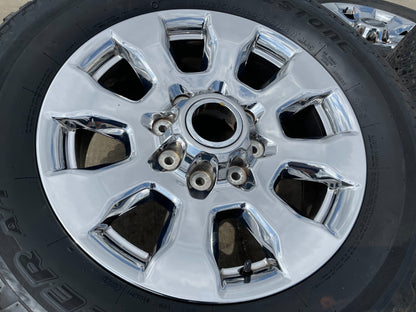 20" Ford F-250 King Ranch Lariat OEM 10100 rims wheels CHROME BRIDGESTONE