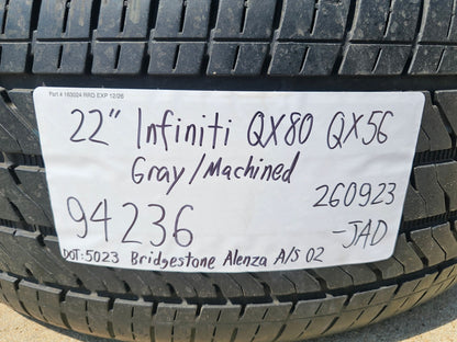 (1) 22" Infiniti QX80 QX56 Nissan Titan Armada OEM 94236 wheel rim single spare