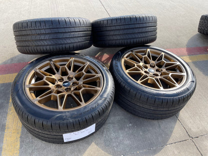 19" Ford Mustang GT Track Pack OEM 10600 10603 Bronze wheels rims 2025 2026 NEW