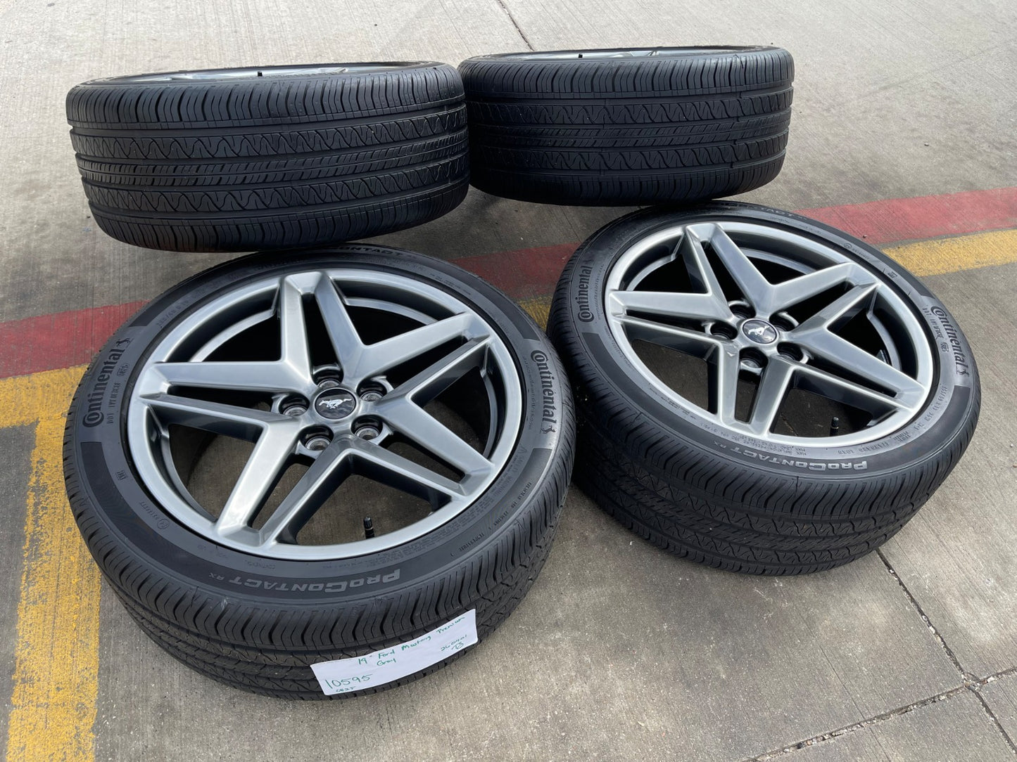 19" Ford Mustang Stealth GT OEM 10595 wheels rims CONTINENTAL 2024 2025 2026 NEW