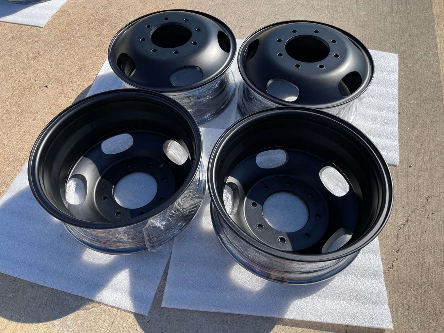 17" Ford F-350 Dually OEM 3618 3619 black rims wheels NEW