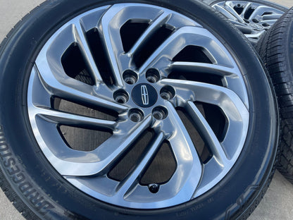 22" Lincoln Navigator OEM 94225 rims wheels BLACK LABEL BRIDGESTONE SET NEW
