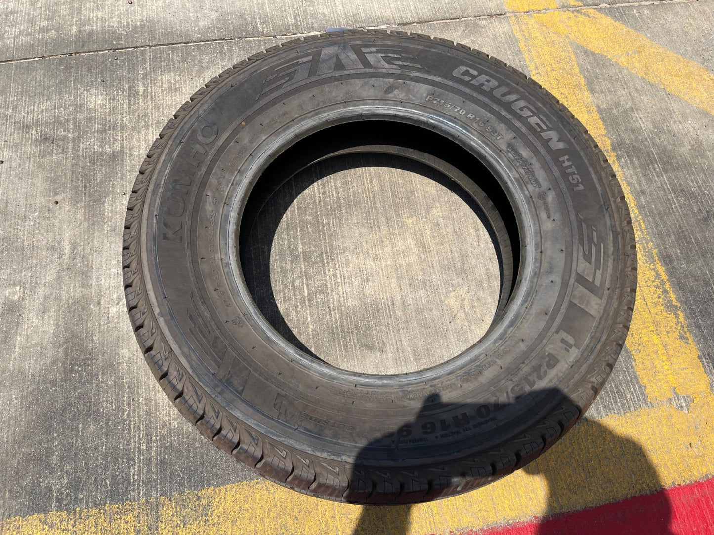 (1) 215/70/16 Kuhmo Crugen H/T51 HT51 tire 99T P215/70R16 NEW
