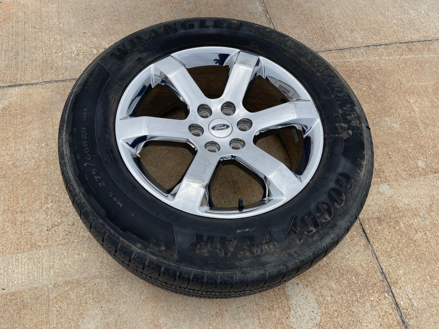 20" Ford F-150 OEM rim wheel CHROME 10347 Expedition spare GOODYEAR