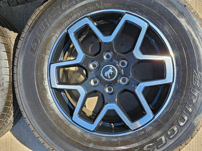 18" Ford Bronco wheels rims tires black 95213 Ranger tires 2023 2024 2025 NEW