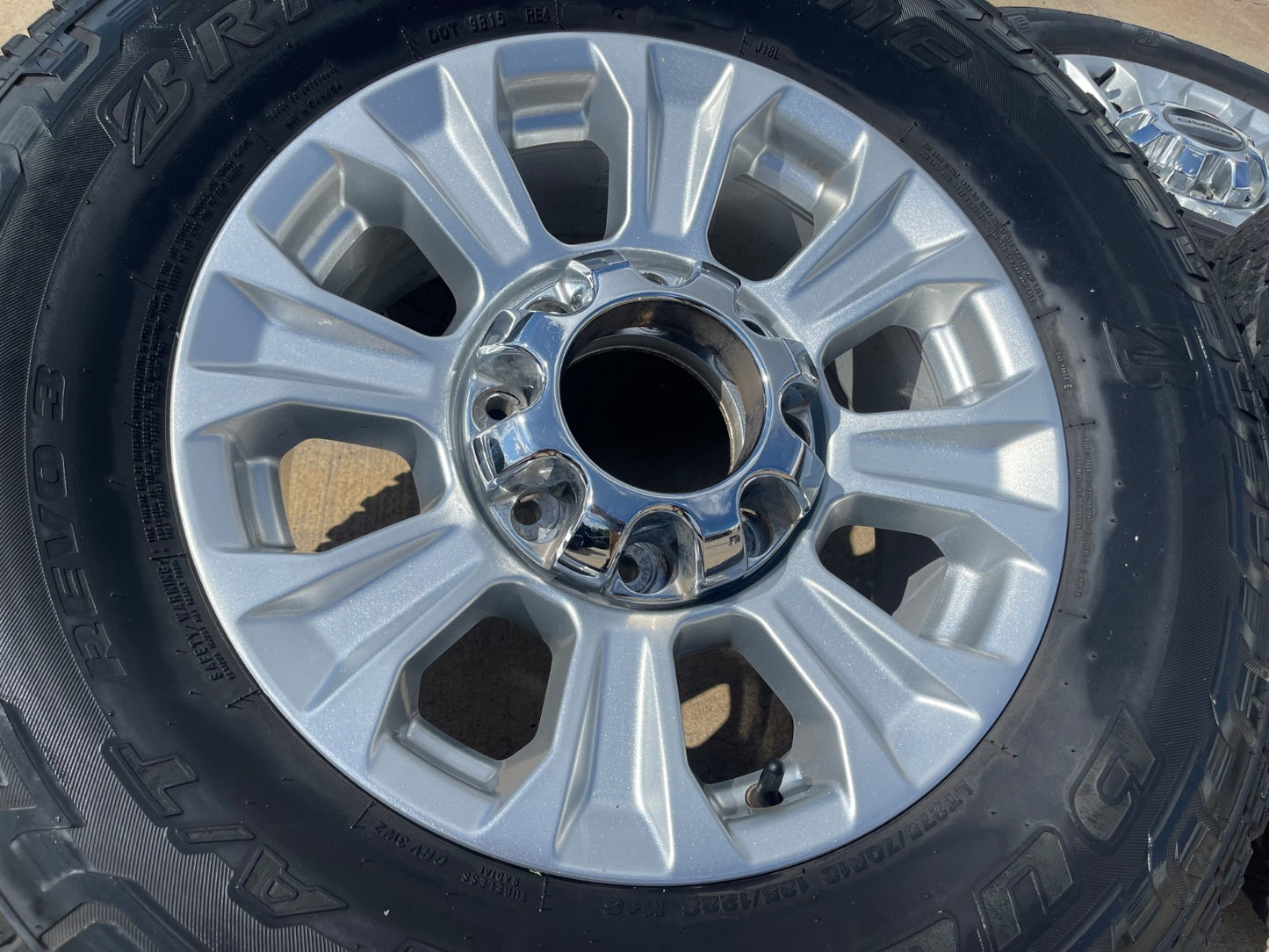 18" Ford F-250 F-350 OEM rims wheels 10097 tires BRIDGESTONE A/T SET
