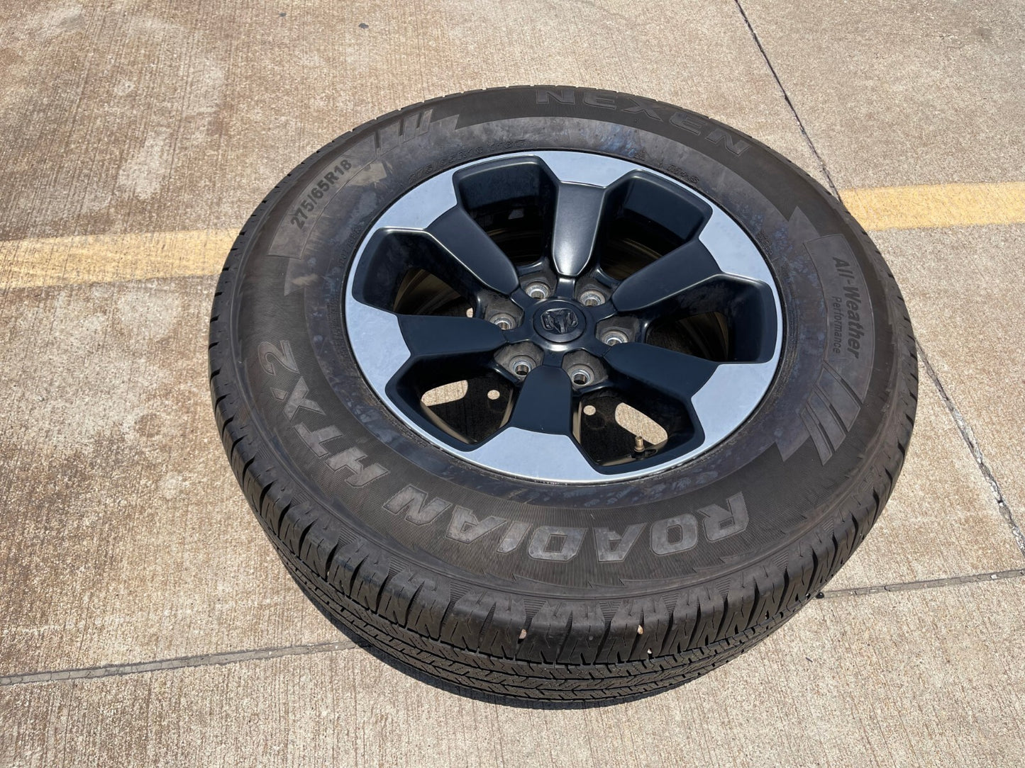 18" Dodge Ram 1500 OEM Rebel black wheel rim Spare 2671 2020 2021 2022 2023 2024