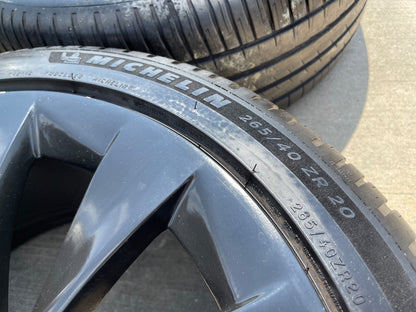 20" Tesla Model S X OEM wheels rims 2022 2023 2024 2025 2026 2027 MICHELIN
