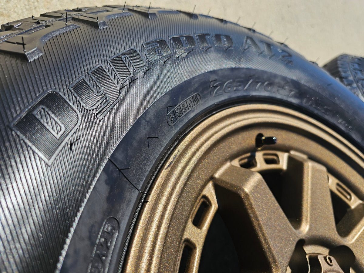 17" 4Runner Toyota Tacoma OEM BRONZE wheels rims FJ HANKOOK DYNAPRO A/T2 NEW