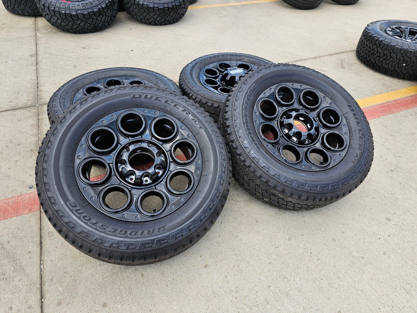 20" Ford F-250 F-350 OEM black Lariat wheels rims 10299 10484 tires DISCOUNTED
