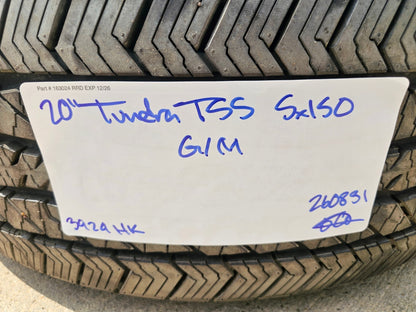(1) 20" Toyota Tundra TSS TRD T Force OEM wheel rim single 5x150 tire Spare