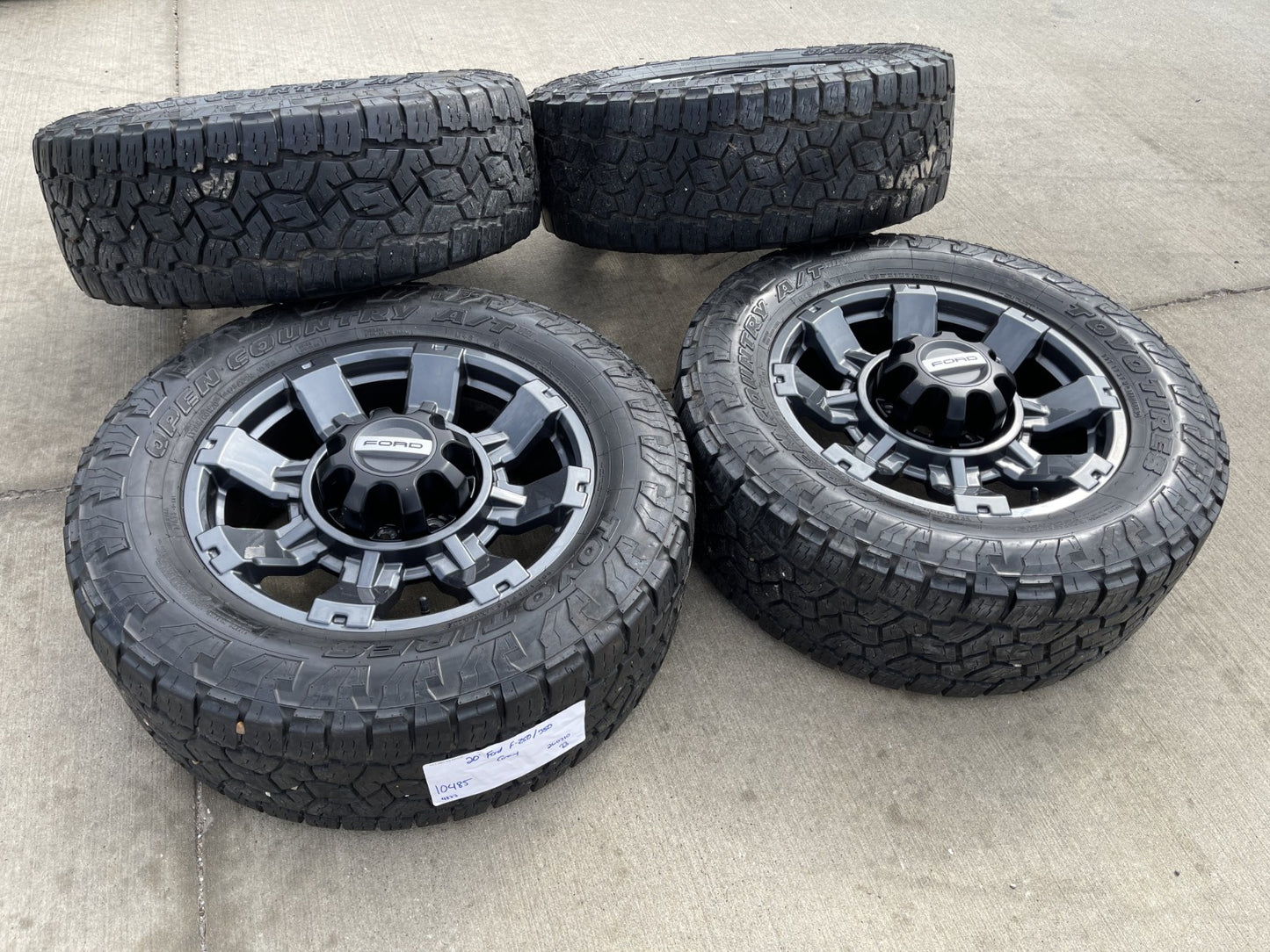 20" Ford F-250 F-350 OEM 10296 10485 Lariat wheels rims 2023 2024 2025 2026 TOYO