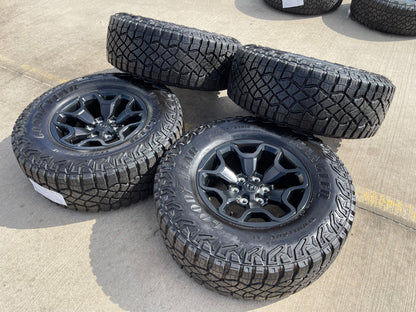 18" Dodge Ram 1500 TRX RHO Black OEM 66002 wheels rims SET TERRITORY A/T 35"