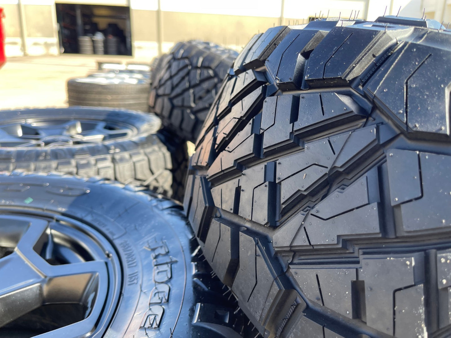 17" Jeep Wrangler SPORT OEM wheels rims tires 9237 black NITTO NEW