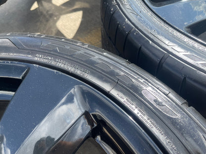19" Ford Mustang GT OEM 10158 black wheels rims tires SET