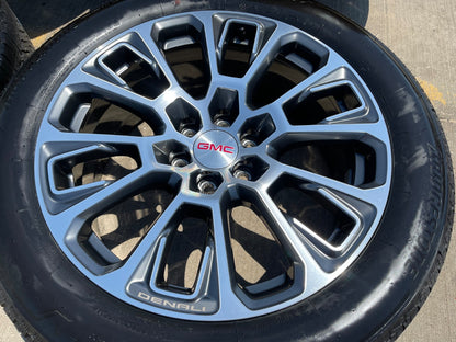 22" GMC Yukon Sierra DENALI OEM wheels rims Tahoe PIRELLI 2025 2026 2027 NEW