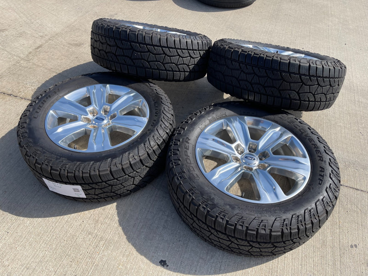 20" Ford F-150 Expedition OEM rims wheels polished 10004 tires COOPER A/T